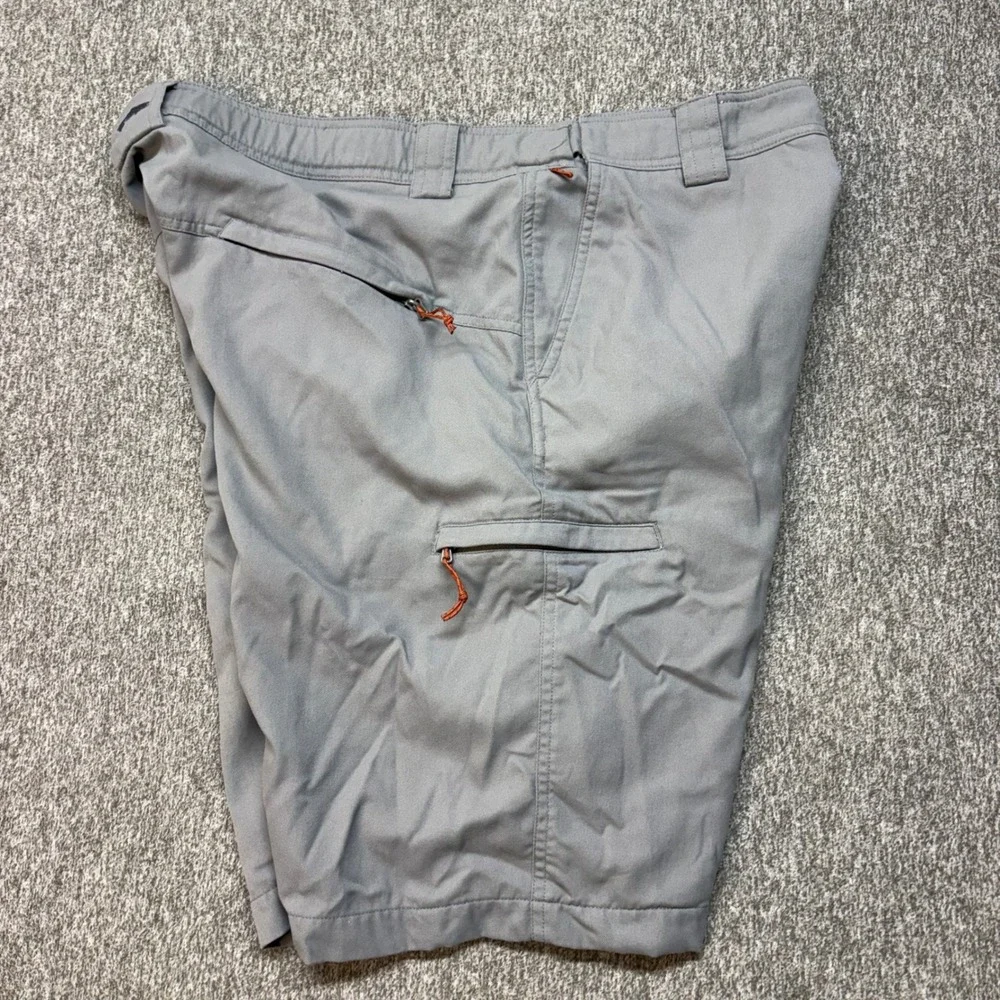 Simms‎ Fishing Products Mens Gray Nylon Cargo Fishing Shorts Size L 35 Waist